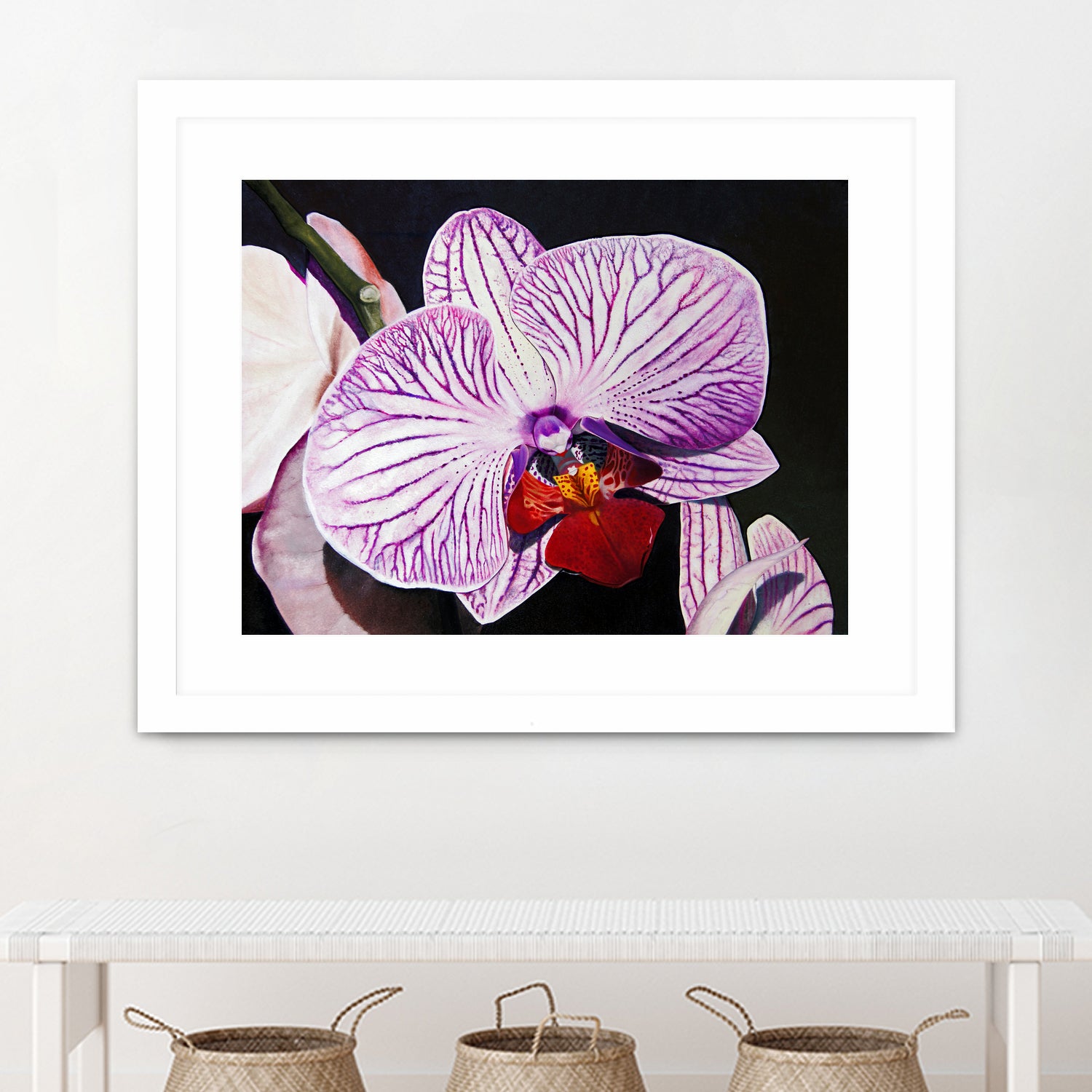 Purple Orchids by Matthew Holden Bates on GIANT ART - purple botanical