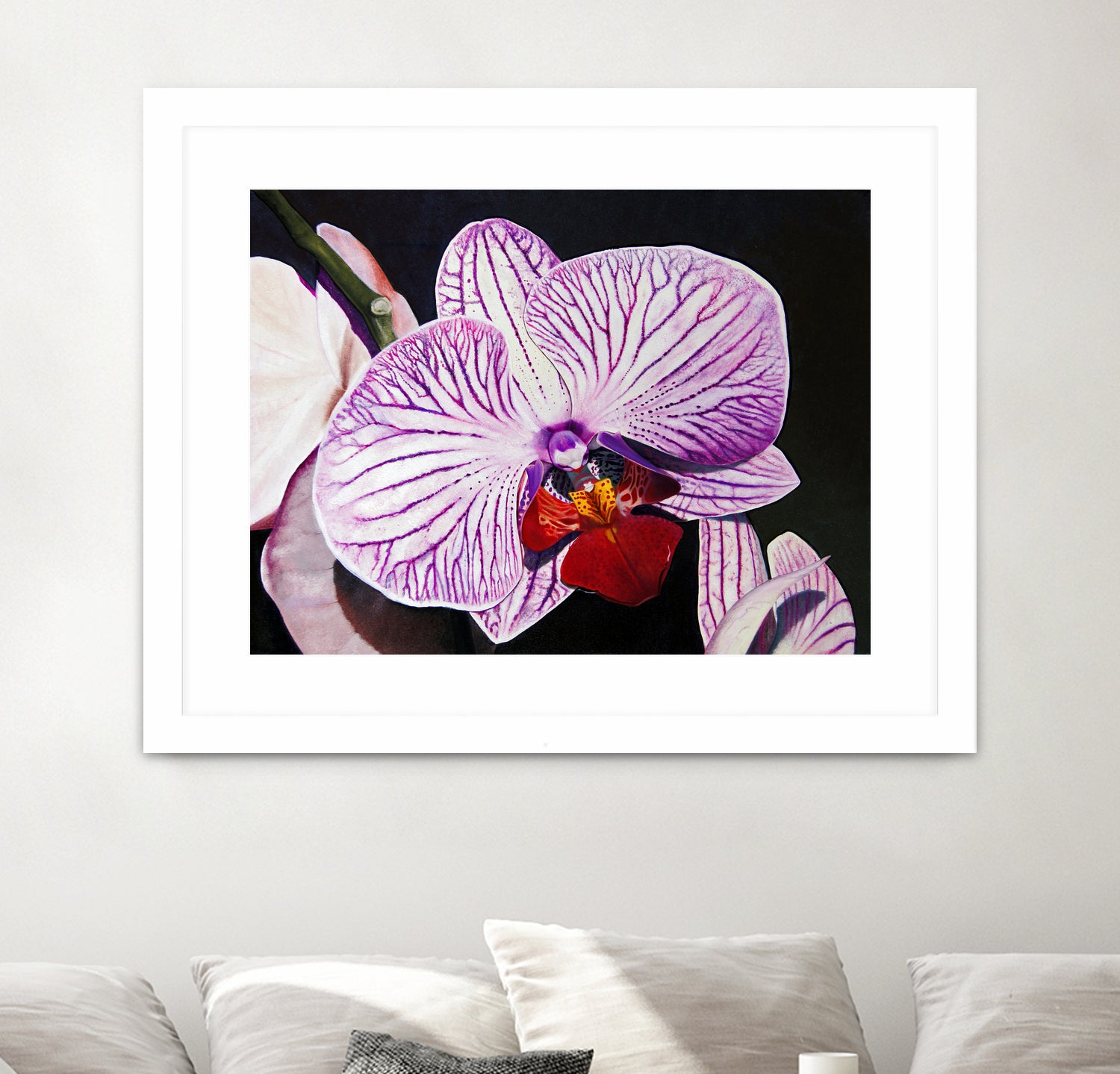 Purple Orchids by Matthew Holden Bates on GIANT ART - purple botanical