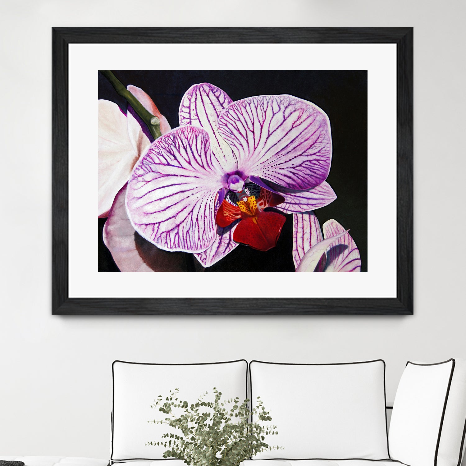 Purple Orchids by Matthew Holden Bates on GIANT ART - purple botanical