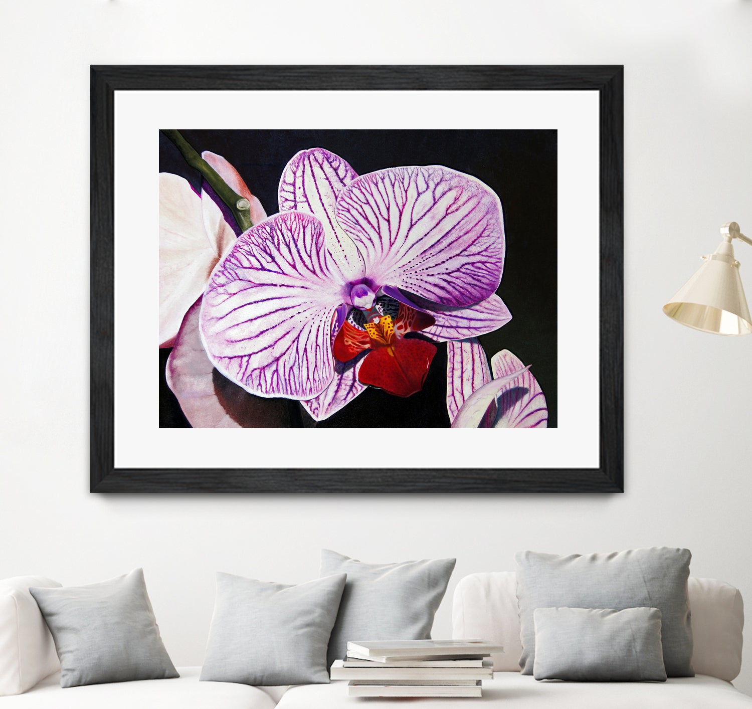 Purple Orchids by Matthew Holden Bates on GIANT ART - purple botanical