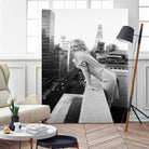 Marilyn on balcony  by M studio on GIANT ART - black and white photography