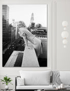 Marilyn on balcony  by M studio on GIANT ART - black and white photography