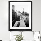 Marilyn on balcony  by M studio on GIANT ART - black and white photography