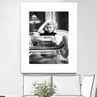 Reading  by M Studio on GIANT ART - black and white photogrpahy marilyn monroe