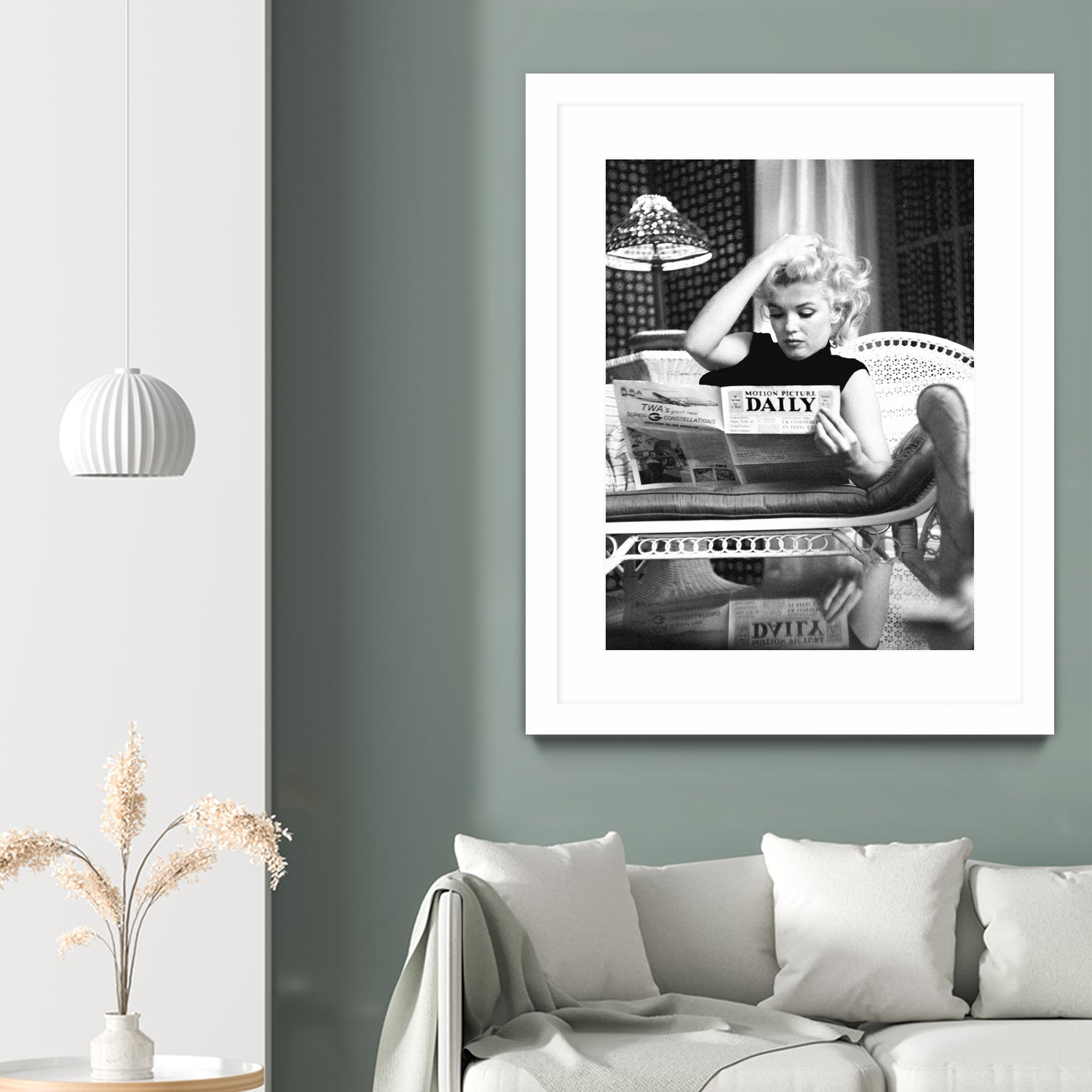 Reading  by M Studio on GIANT ART - black and white photogrpahy marilyn monroe