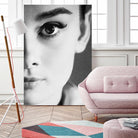 Audrey Hepburn by M Studio on GIANT ART - black and white photography 