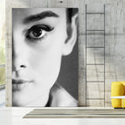 Audrey Hepburn by M Studio on GIANT ART - black and white photography 