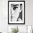 Audrey Hepburn by M Studio on GIANT ART - black and white photography 