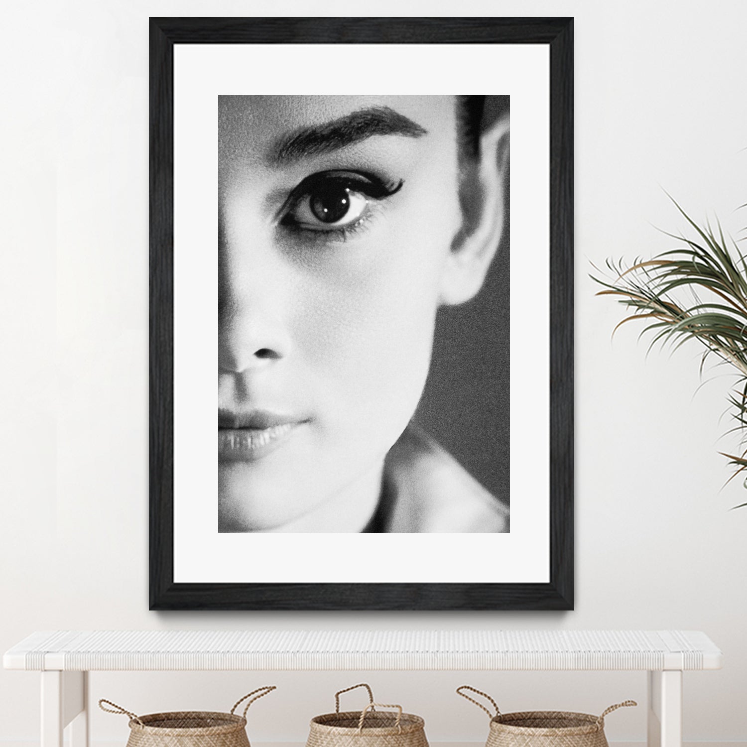 Audrey Hepburn by M Studio on GIANT ART - black and white photography 