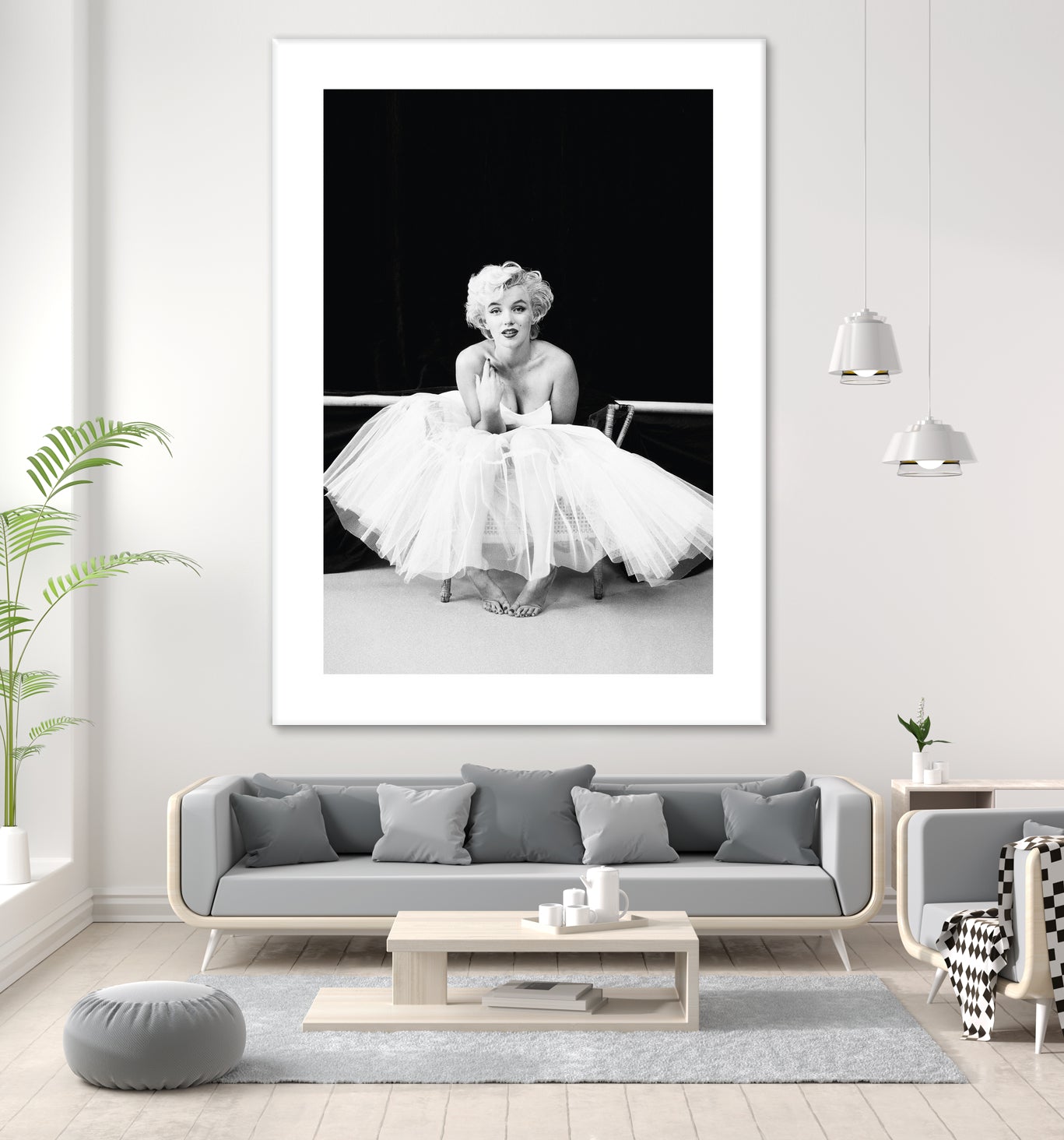 Marilyn Monroe balerina by M Studio on GIANT ART - black and white photography