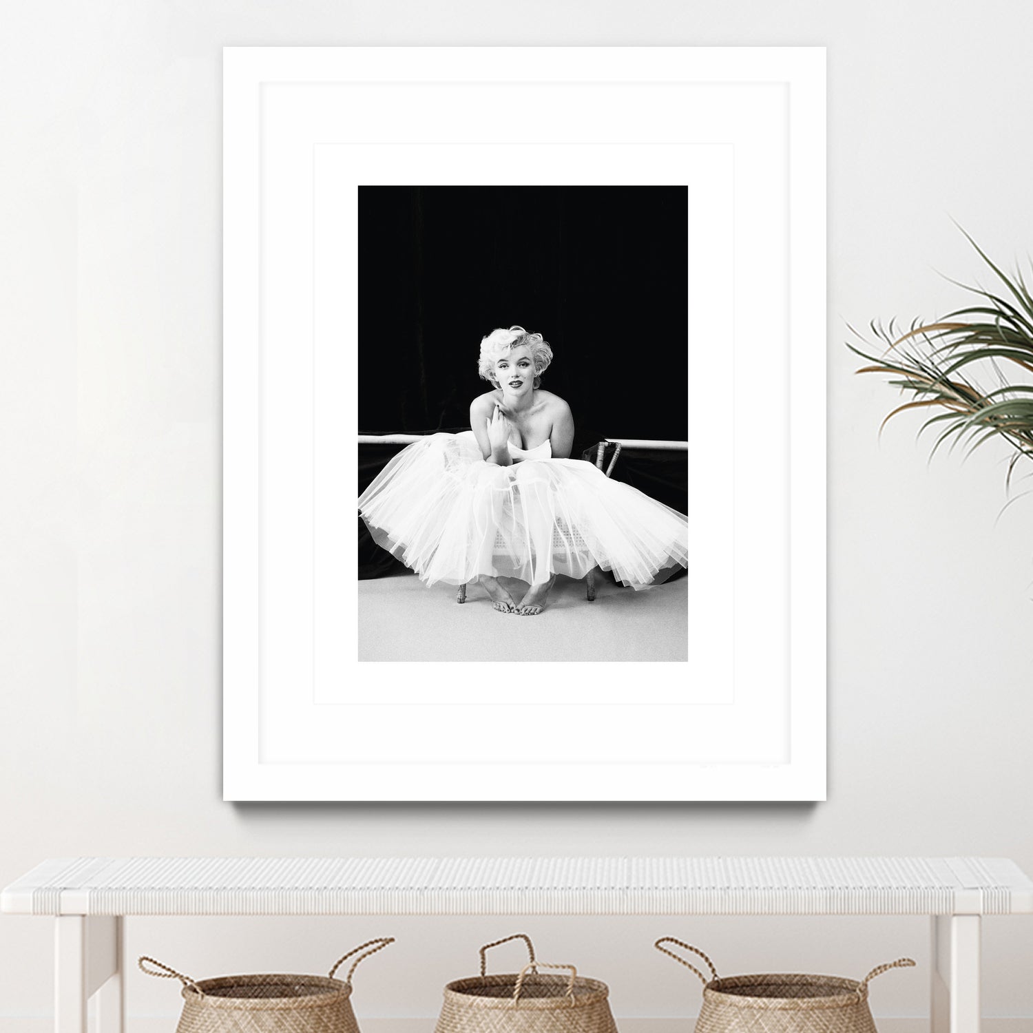 Marilyn Monroe balerina by M Studio on GIANT ART - black and white photography