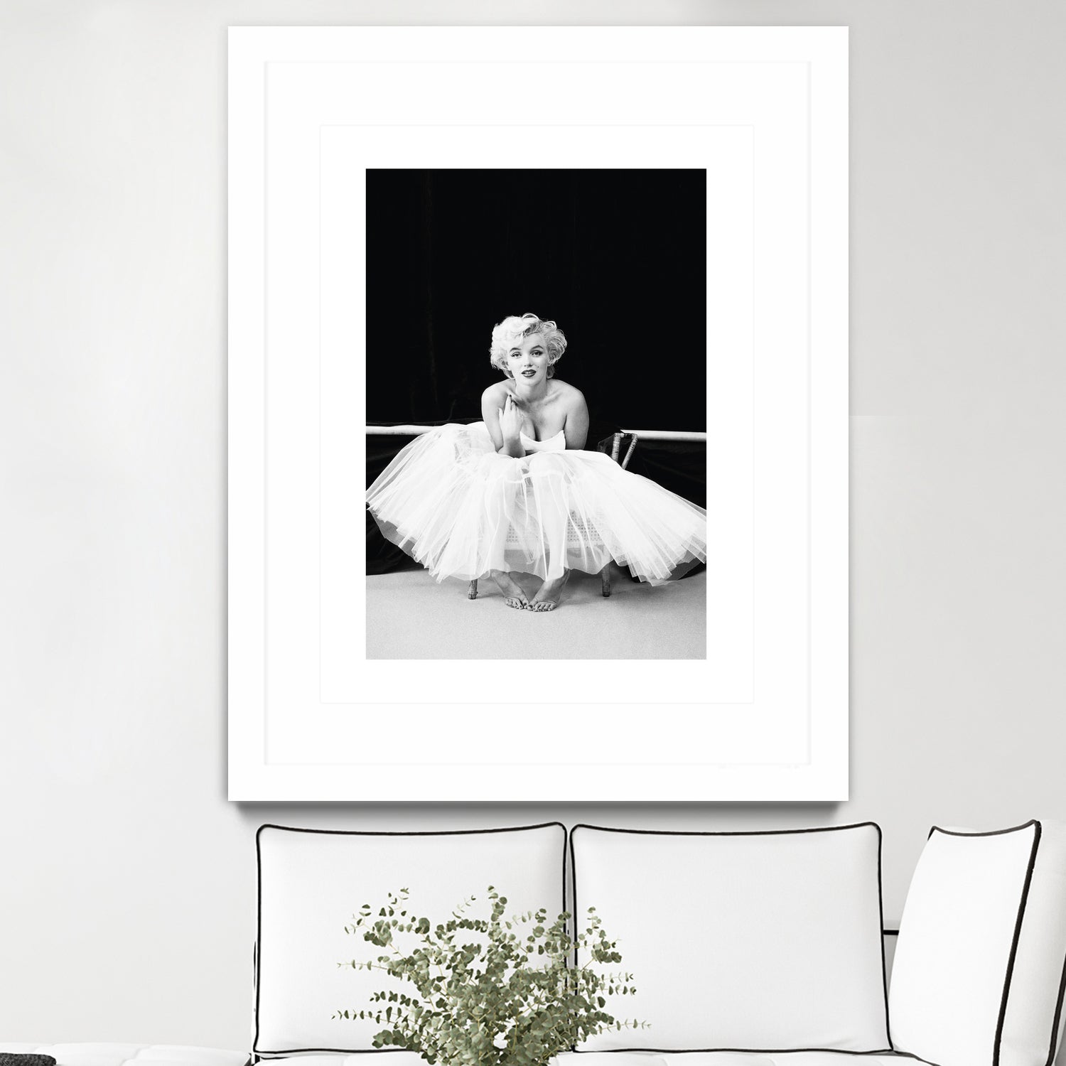 Marilyn Monroe balerina by M Studio on GIANT ART - black and white photography