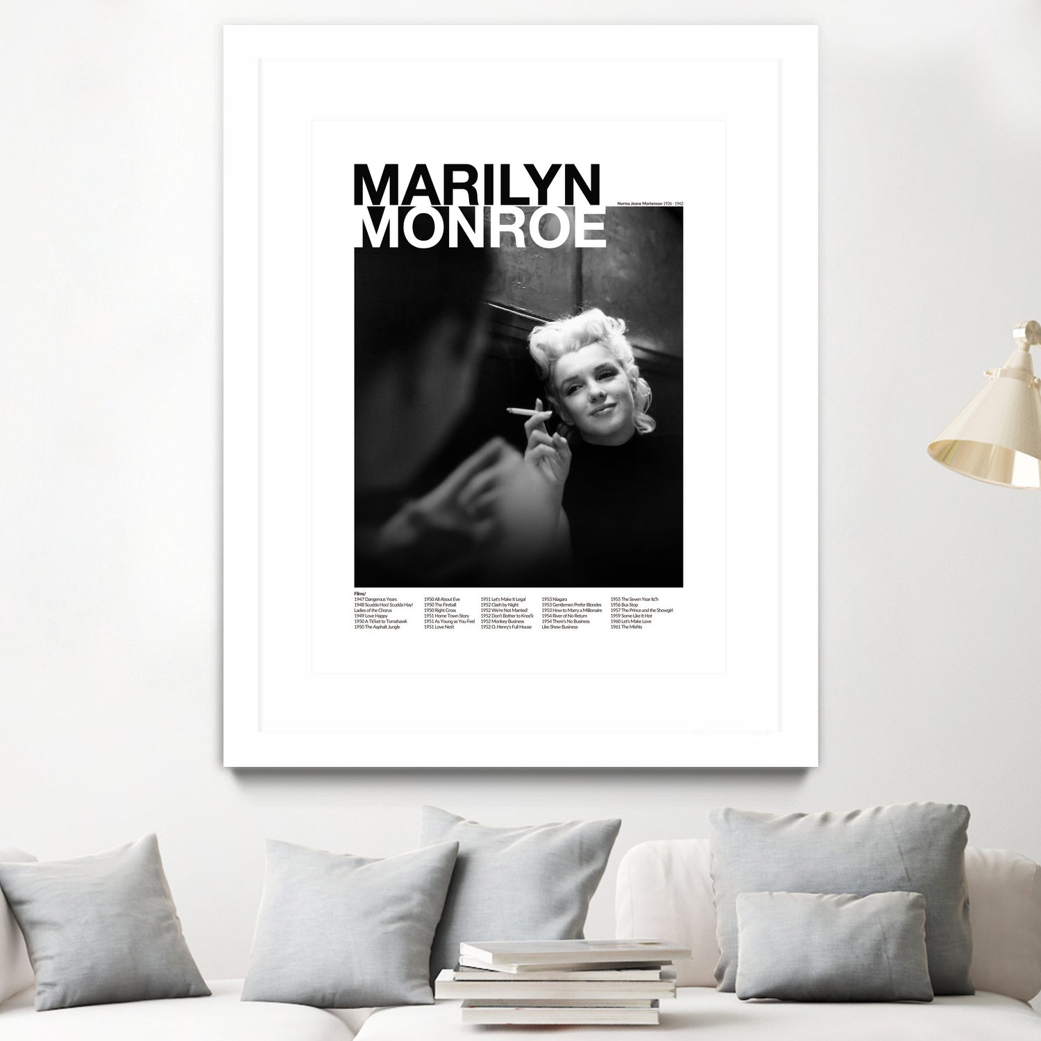 Marilyn Monroe  by M Studio on GIANT ART - black and white photography