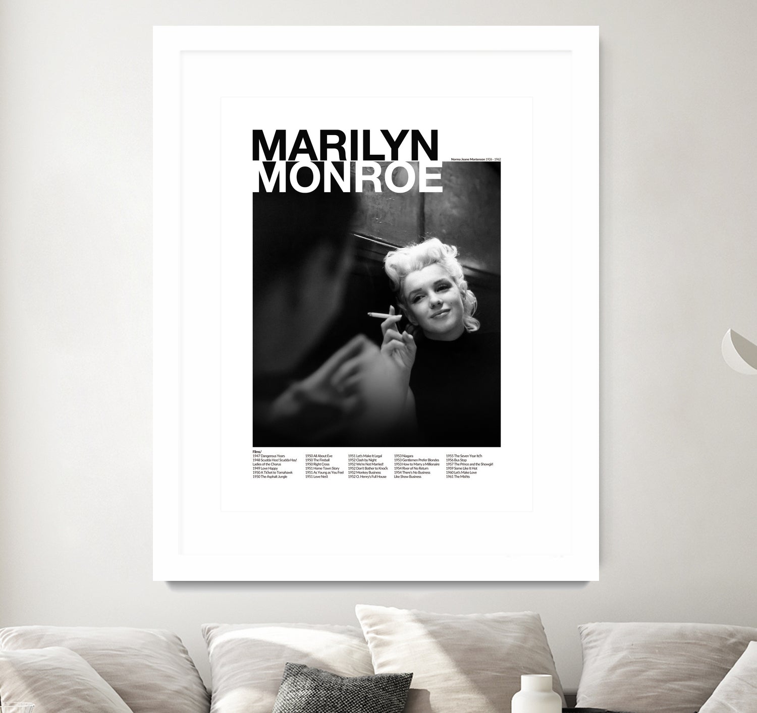 Marilyn Monroe  by M Studio on GIANT ART - black and white photography