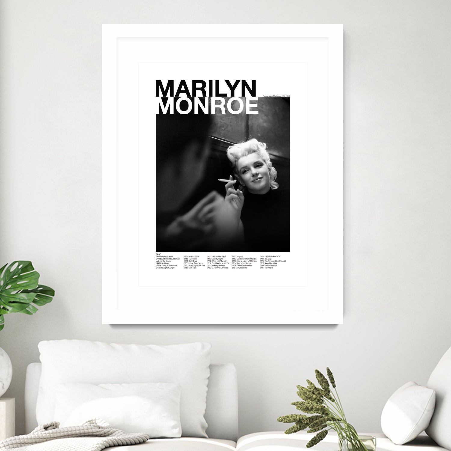 Marilyn Monroe  by M Studio on GIANT ART - black and white photography