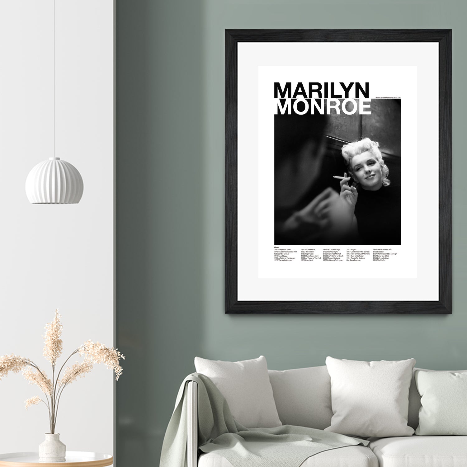 Marilyn Monroe  by M Studio on GIANT ART - black and white photography