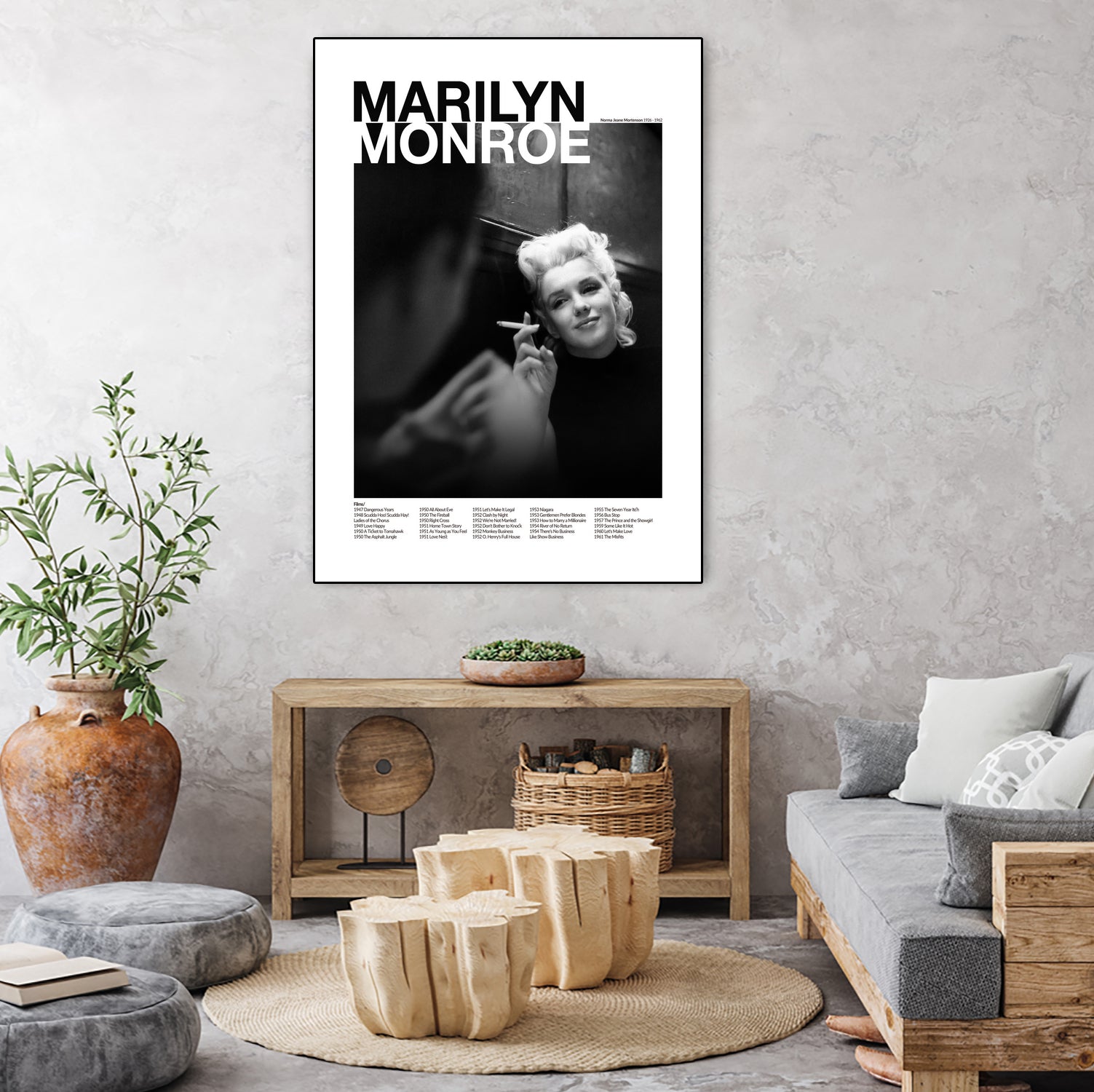 Marilyn Monroe  by M Studio on GIANT ART - black and white photography