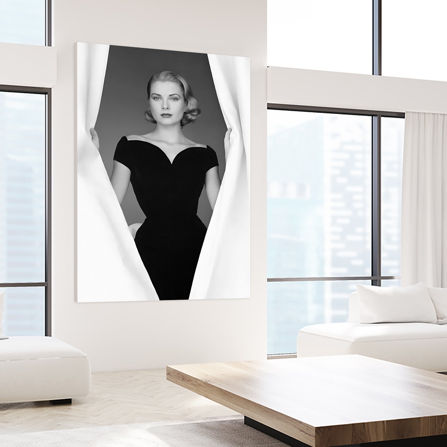 Grace Kelly  by M Studio on GIANT ART - black and white  photographie actress