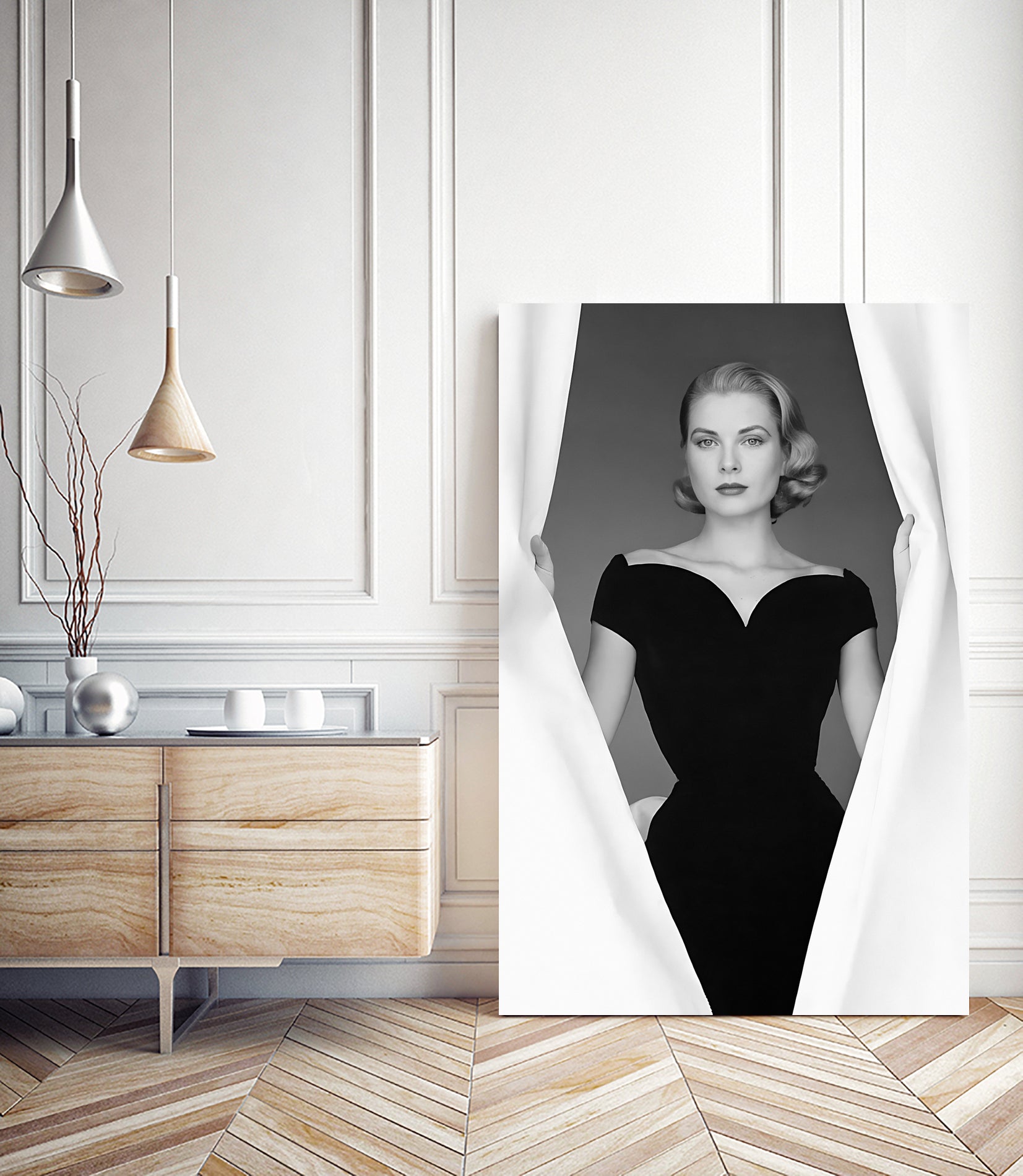 Grace Kelly  by M Studio on GIANT ART - black and white  photographie actress