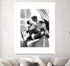 Jackie and Jack on a Boat by M Studio on GIANT ART - black and white  photography