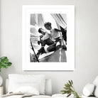 Jackie and Jack on a Boat by M Studio on GIANT ART - black and white  photography