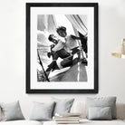 Jackie and Jack on a Boat by M Studio on GIANT ART - black and white  photography