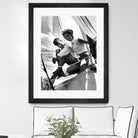 Jackie and Jack on a Boat by M Studio on GIANT ART - black and white  photography