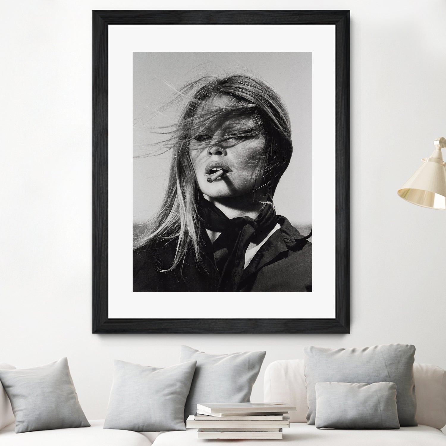 Brigitte Bardot by M Studio on GIANT ART - black and white black and white bardot