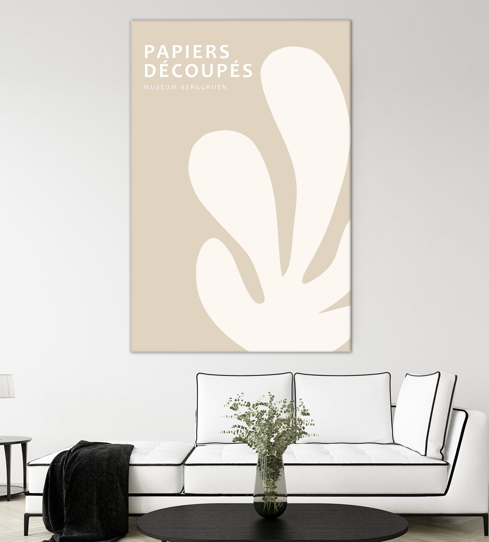 Papiers Découpés XV by M Studio on GIANT ART - beige mid century mid century