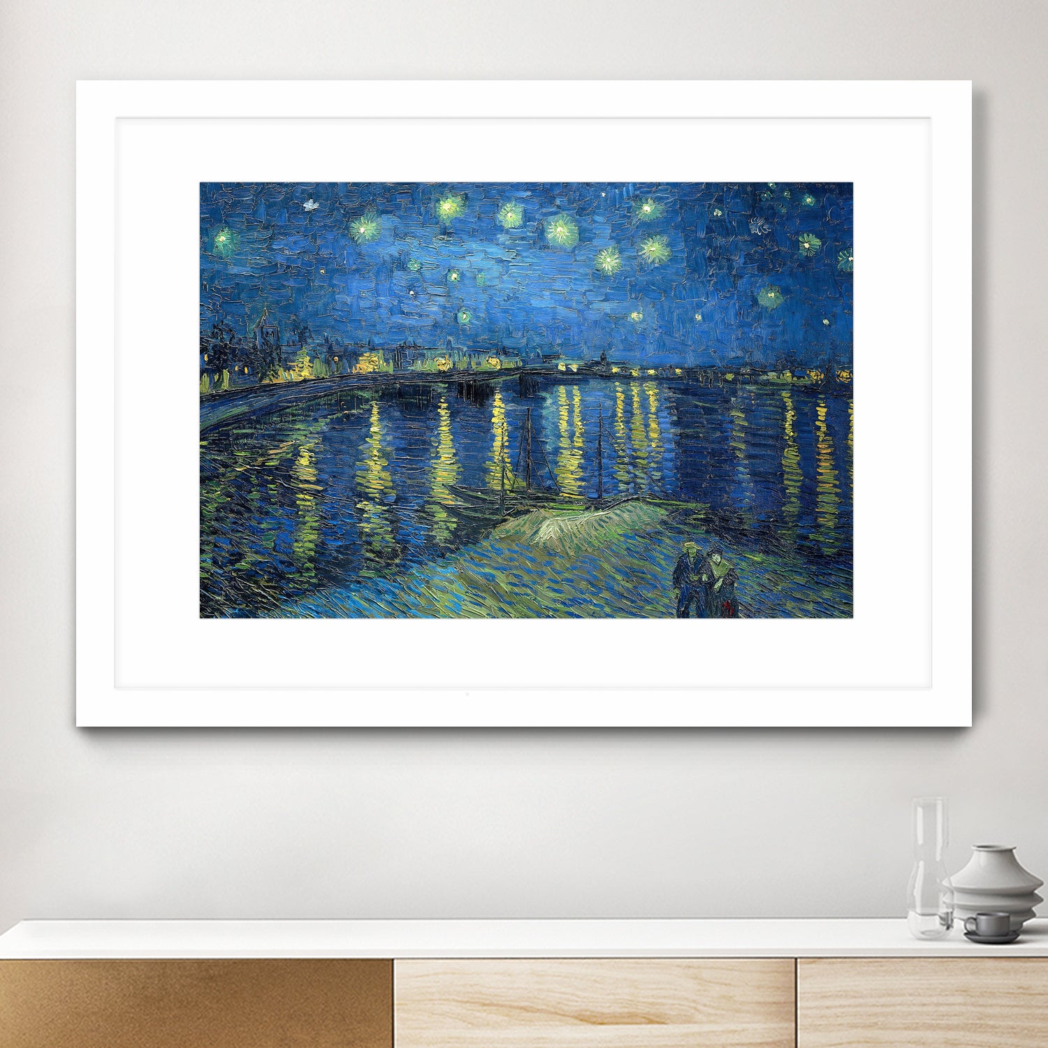 Starry Night Over the Rhône by Vincent van Gogh on GIANT ART - masters masters
