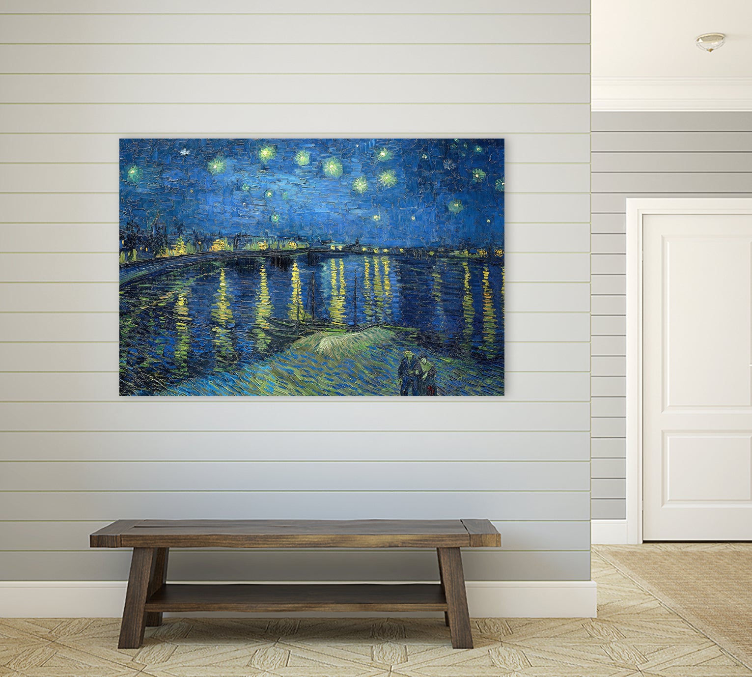 Starry Night Over the Rhône by Vincent van Gogh on GIANT ART - masters masters