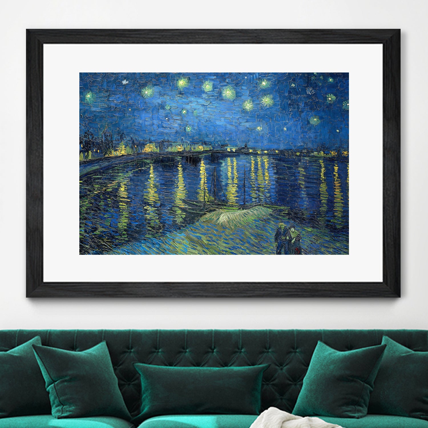 Starry Night Over the Rhône by Vincent van Gogh on GIANT ART - masters masters