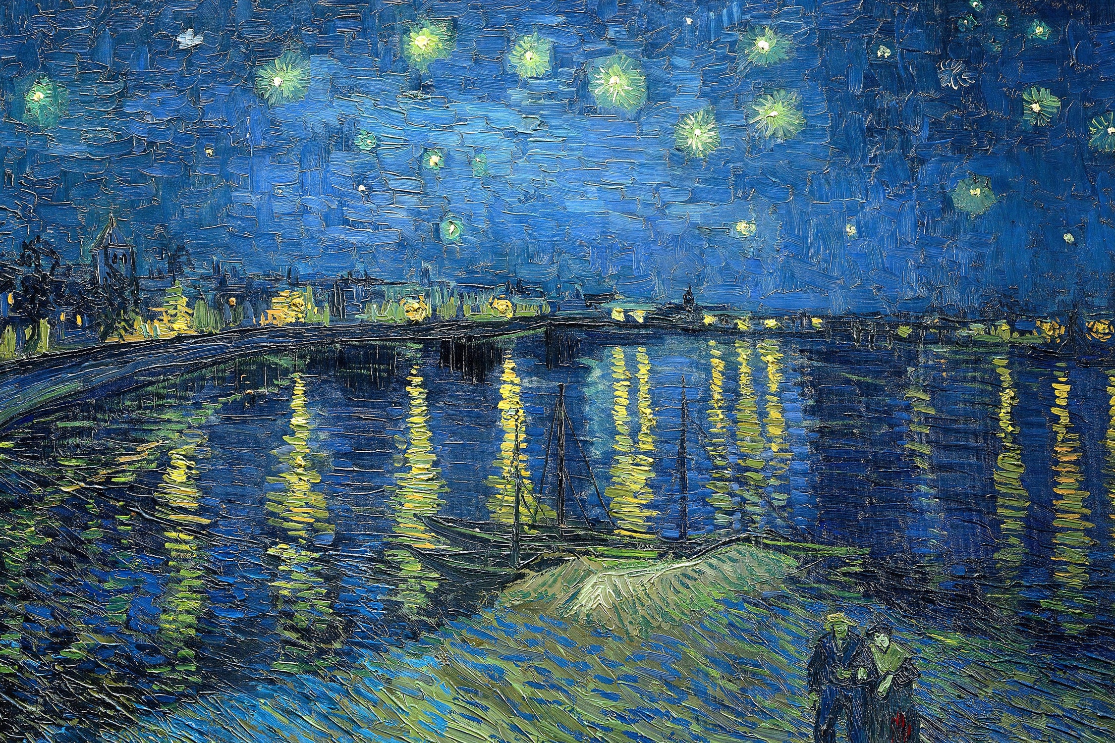 Starry Night Over the Rhône by Vincent van Gogh on GIANT ART - masters masters