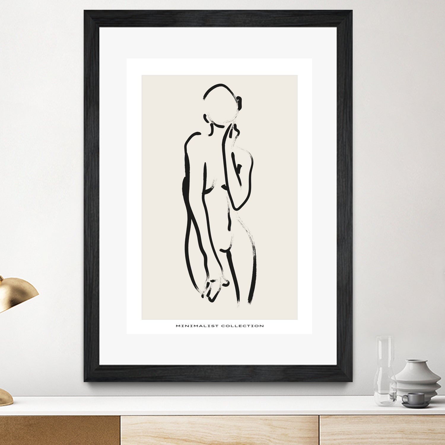 Nude no.2 by M Studio on GIANT ART - beige figurative woman