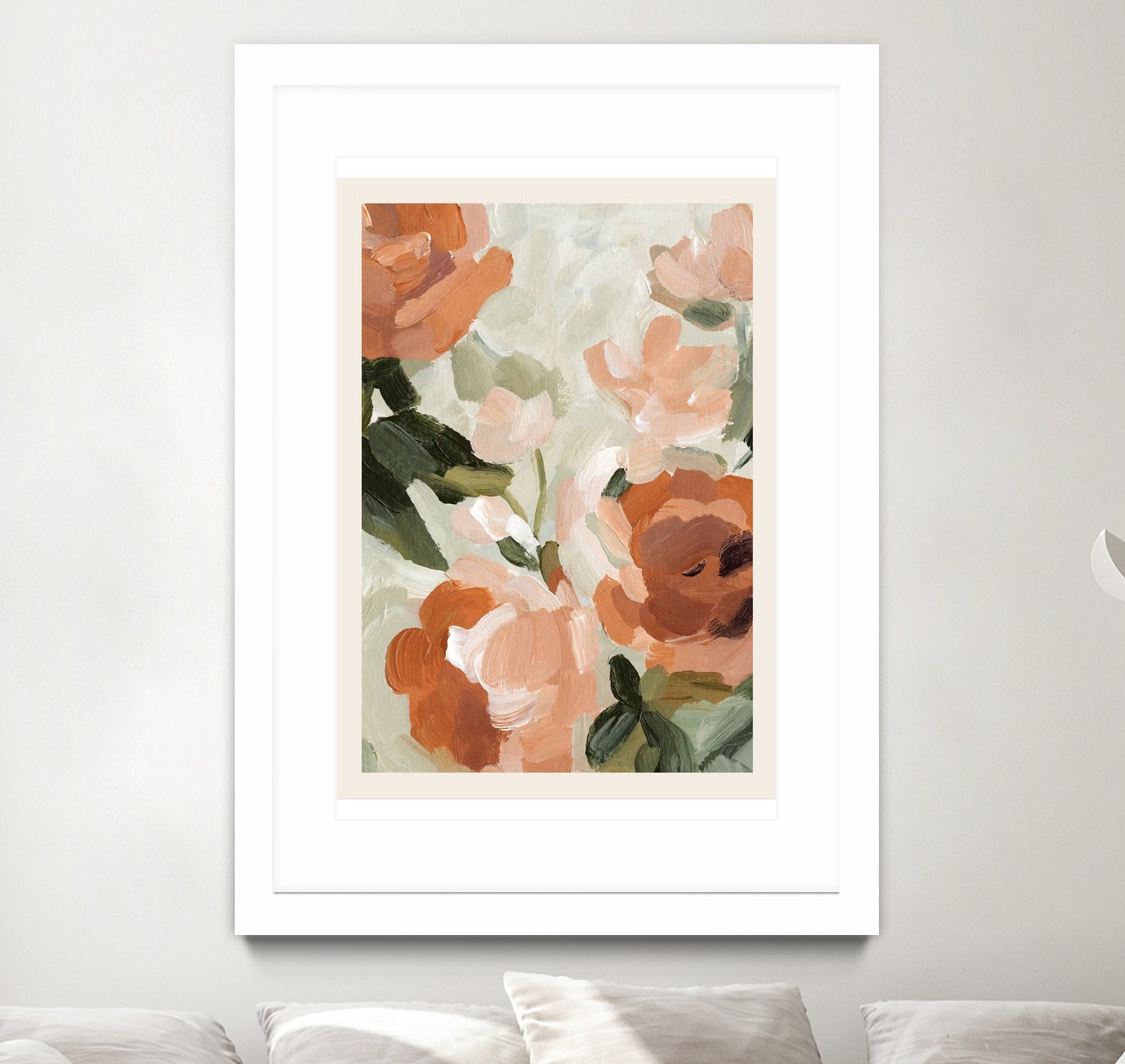 Autumn Blossom by M Studio on GIANT ART - green botanical flowers