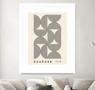 Bauhaus 1919 by M studio on GIANT ART - beige abstact framed canvas