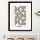 Bauhaus 1919 by M studio on GIANT ART - beige abstact framed canvas