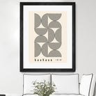 Bauhaus 1919 by M studio on GIANT ART - beige abstact framed canvas