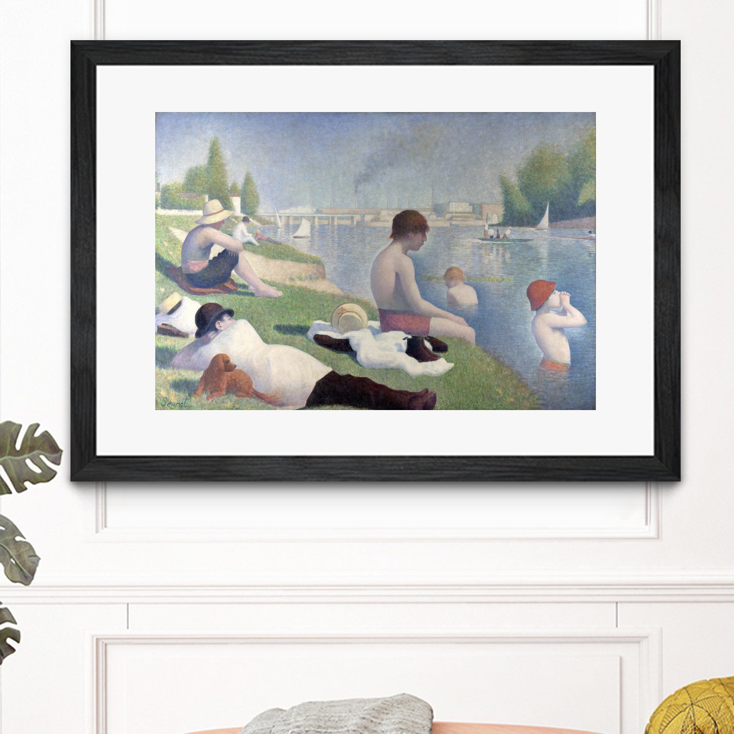 Baigneurs a Asnieres by Georges Seurat on GIANT ART - landscapes