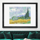 Wheat Field with Cypresses by Vincent Van Gogh on GIANT ART - green masters