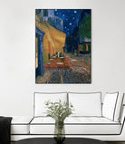 Cafe-terrace at night (Place du forum in Arles), 1888 by Vincent  van Gogh on GIANT ART - museums