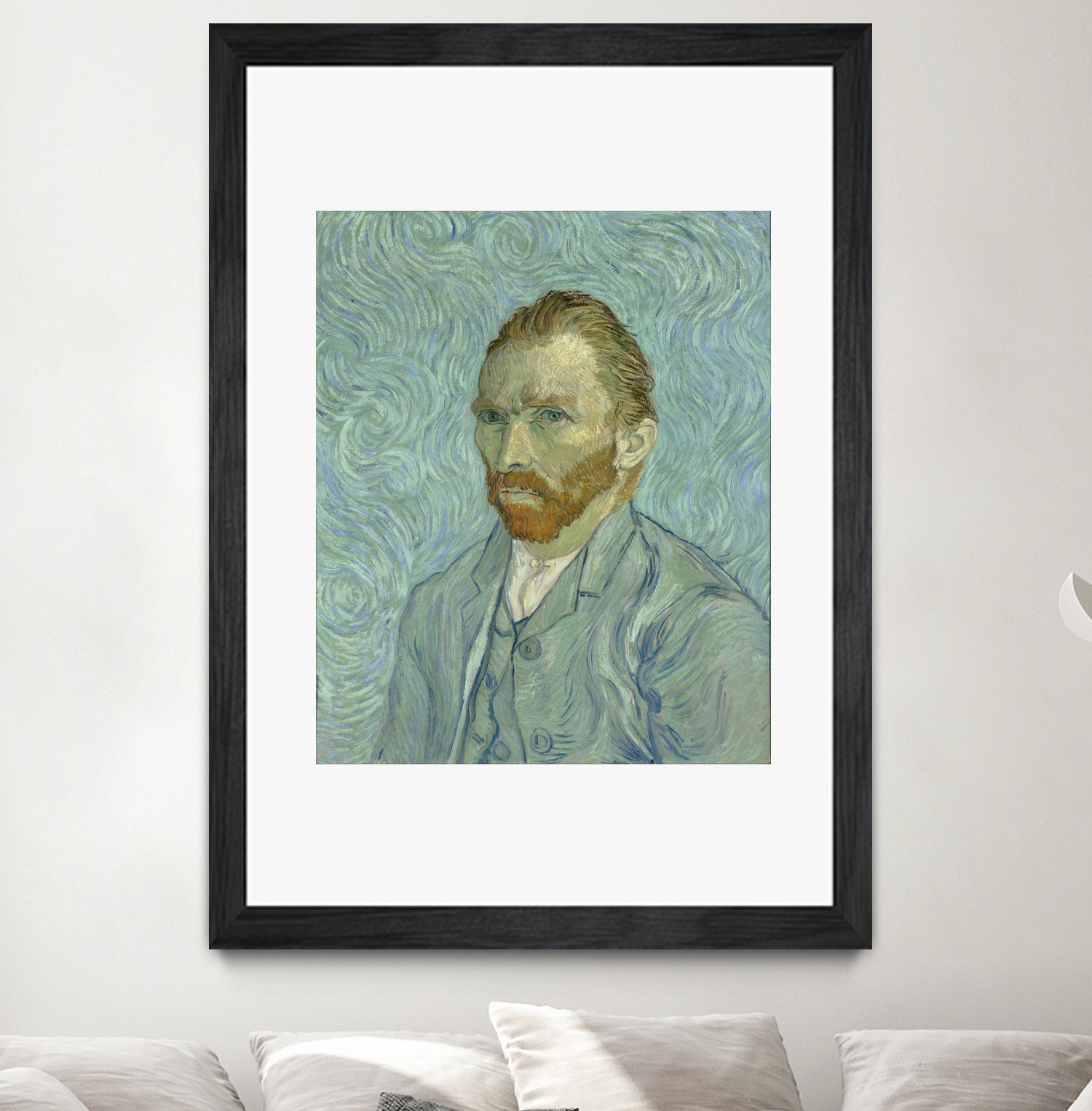 Self Portrait by Vincent Van Gogh on GIANT ART - green figurative