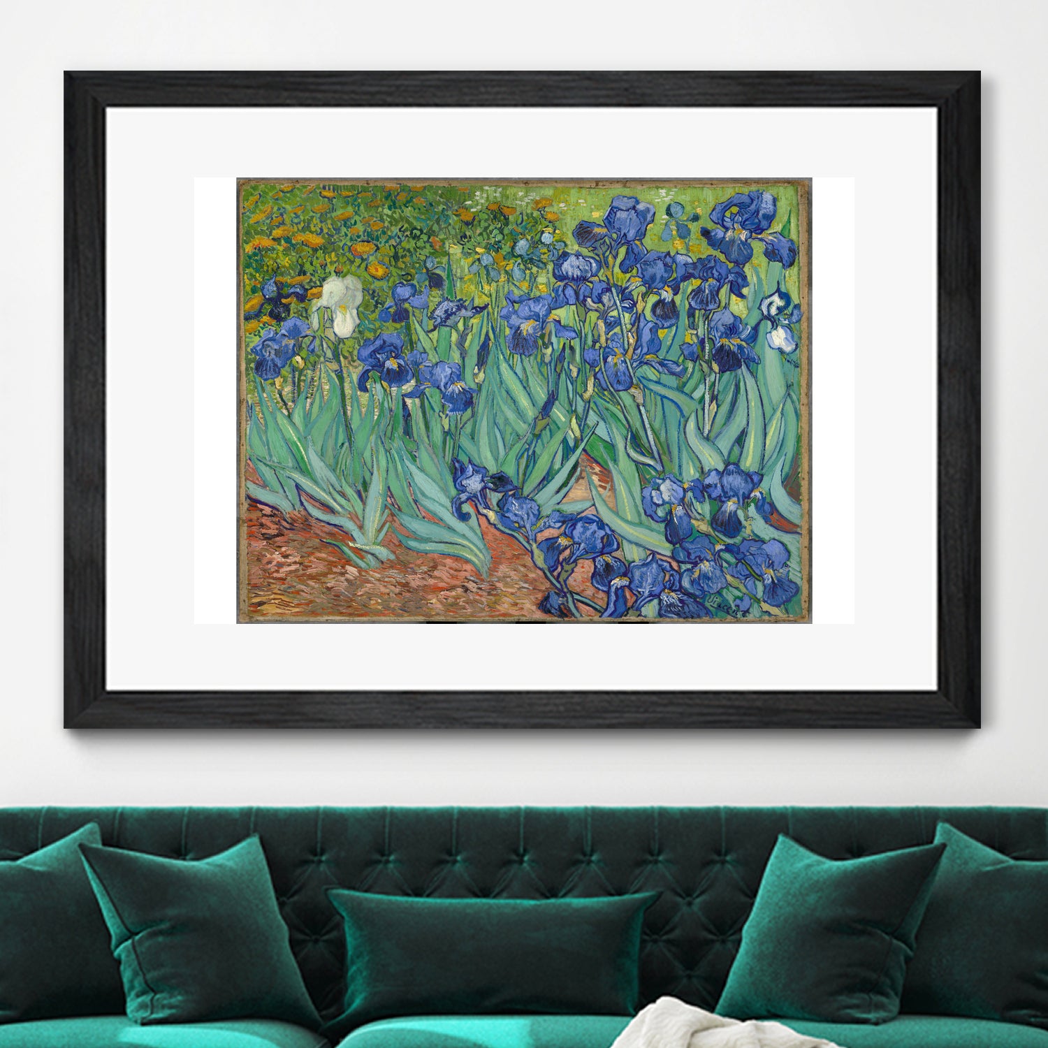 Irises, 1889 by Vincent Van Gogh on GIANT ART - green botanical