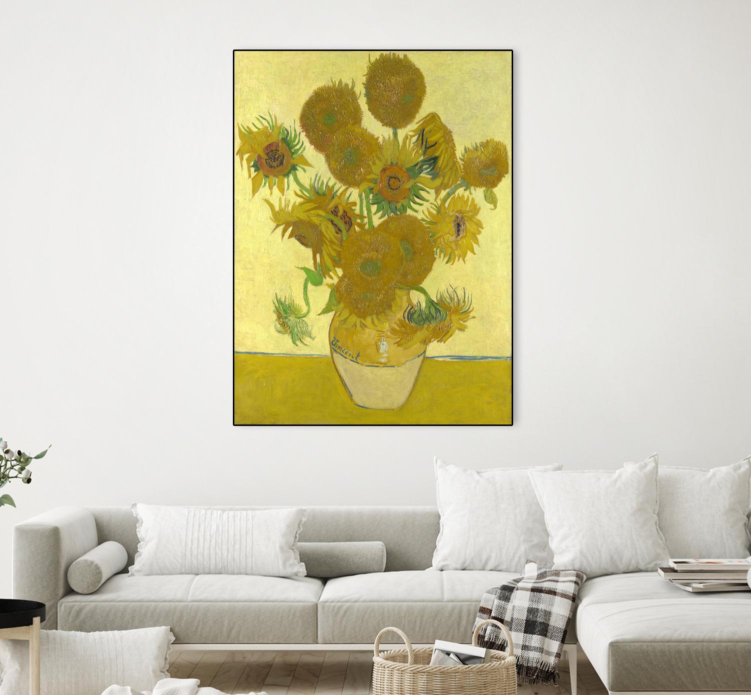 Sunflowers on Gold, 1888 by Vicent van Gogh on GIANT ART