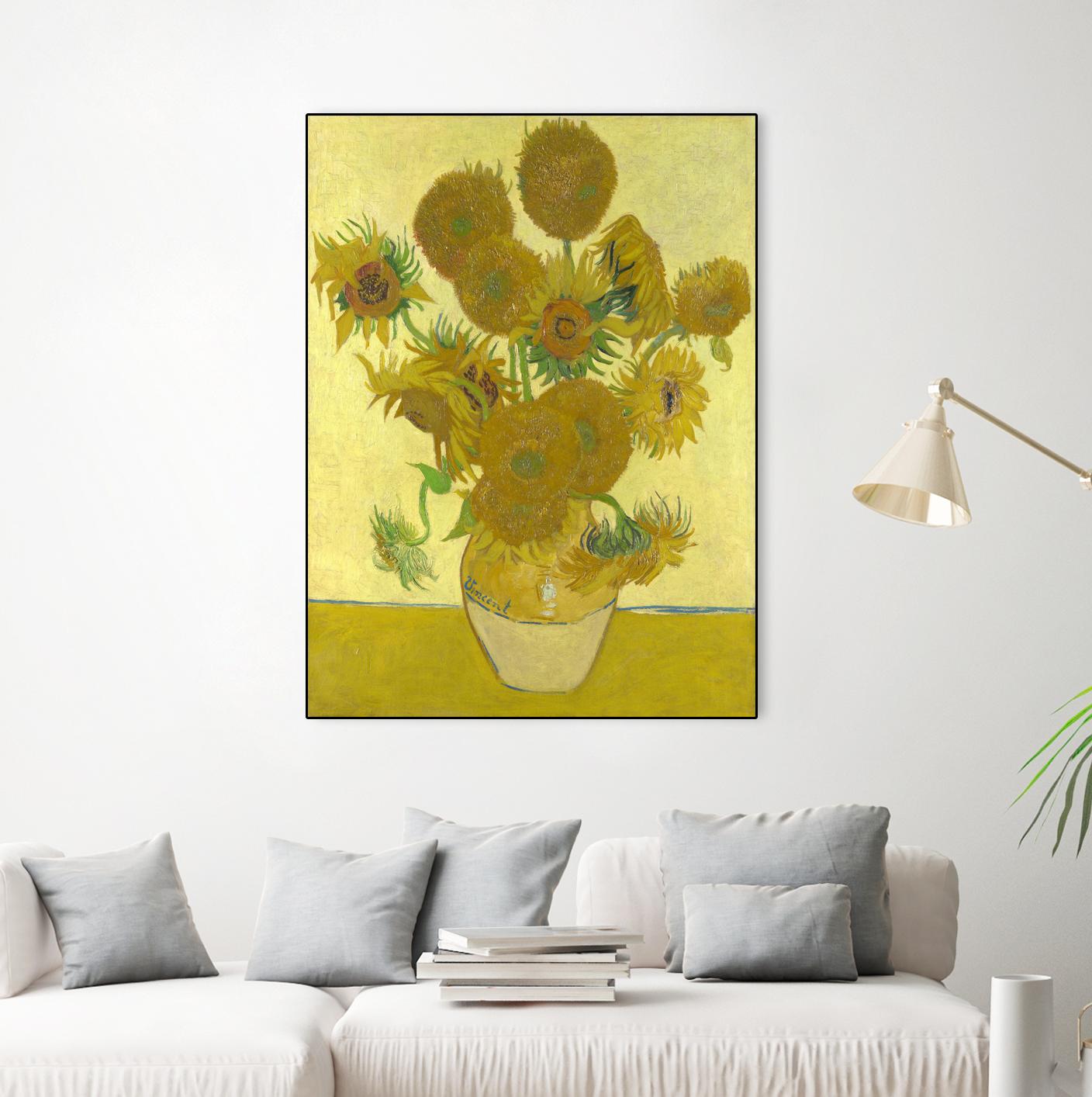 Sunflowers on Gold, 1888 by Vicent van Gogh on GIANT ART