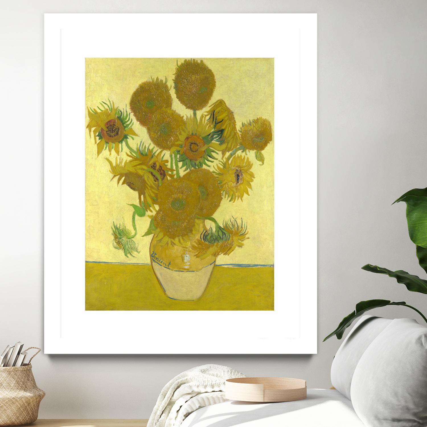 Sunflowers on Gold, 1888 by Vicent van Gogh on GIANT ART