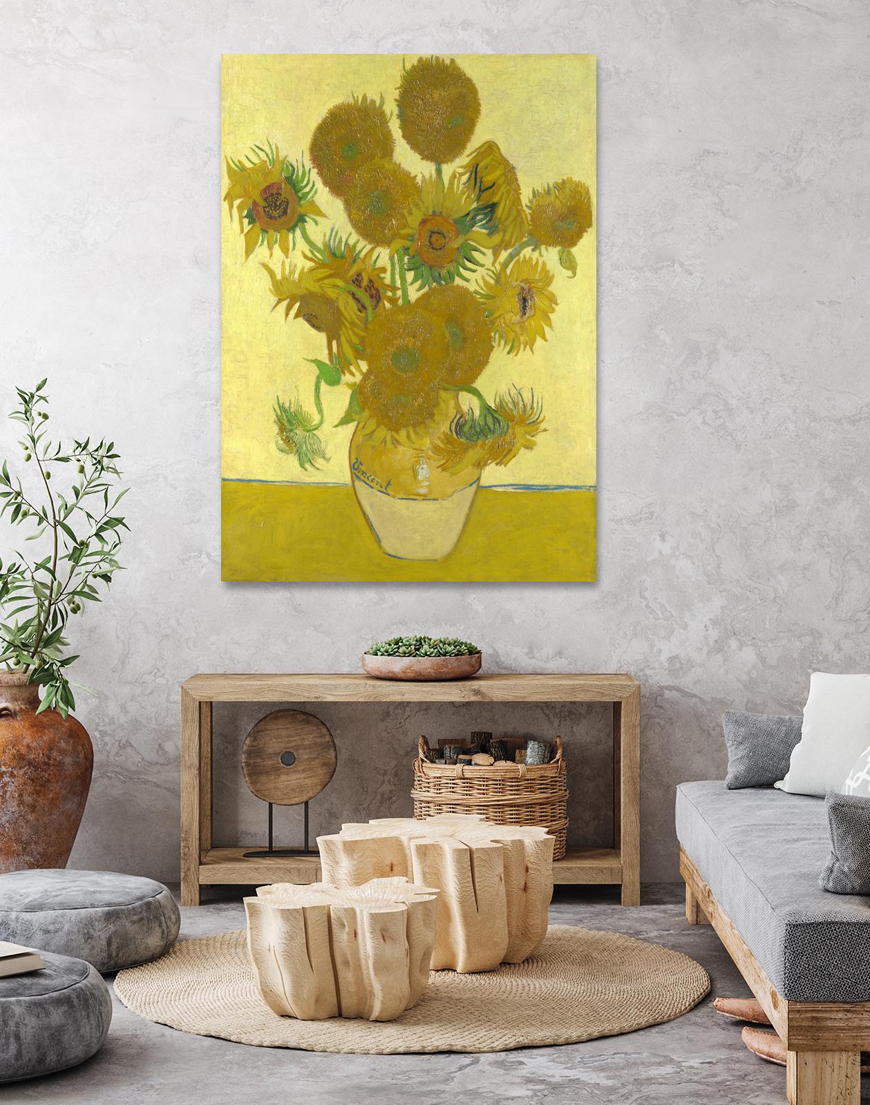 Sunflowers on Gold, 1888 by Vicent van Gogh on GIANT ART