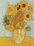 Sunflowers on Blue, 1888 by Vincent  van Gogh on GIANT ART