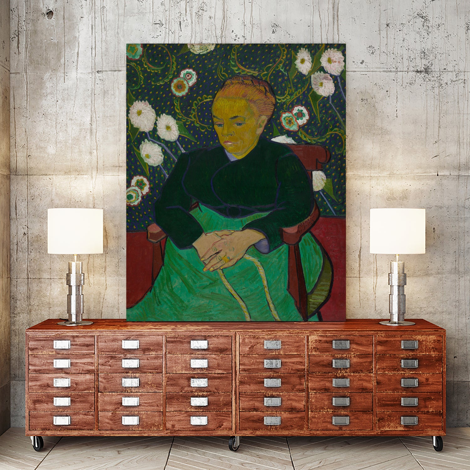 Madame Roulin Rocking the Cradle (La berceuse) by Vincent van Gogh on GIANT ART - museums
