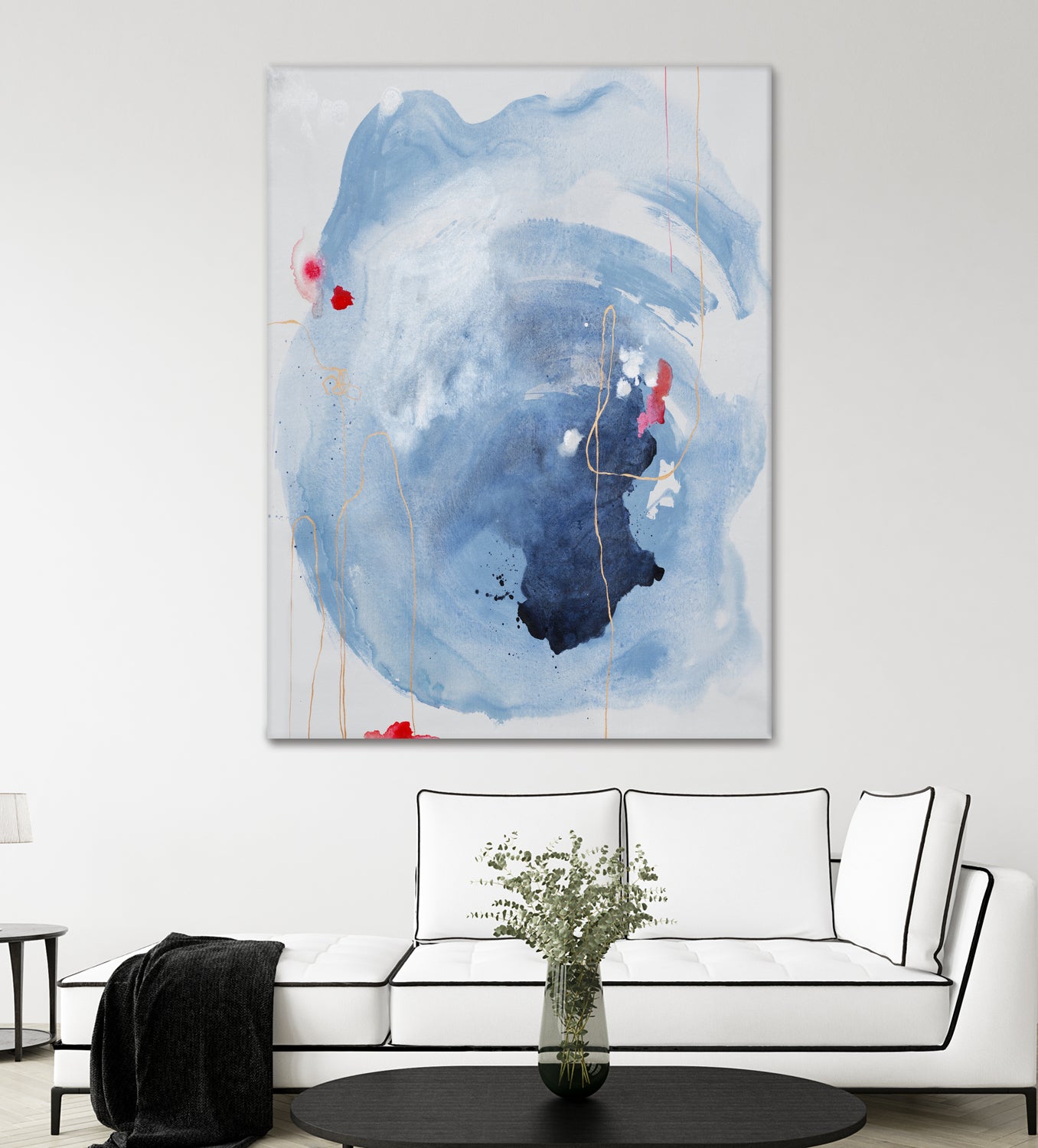 Capture Quiet by Daleno Art on GIANT ART - blue abstract